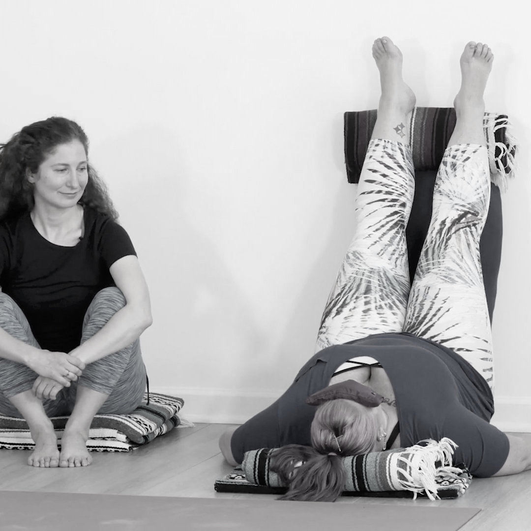Teacher and student during Yoga Training